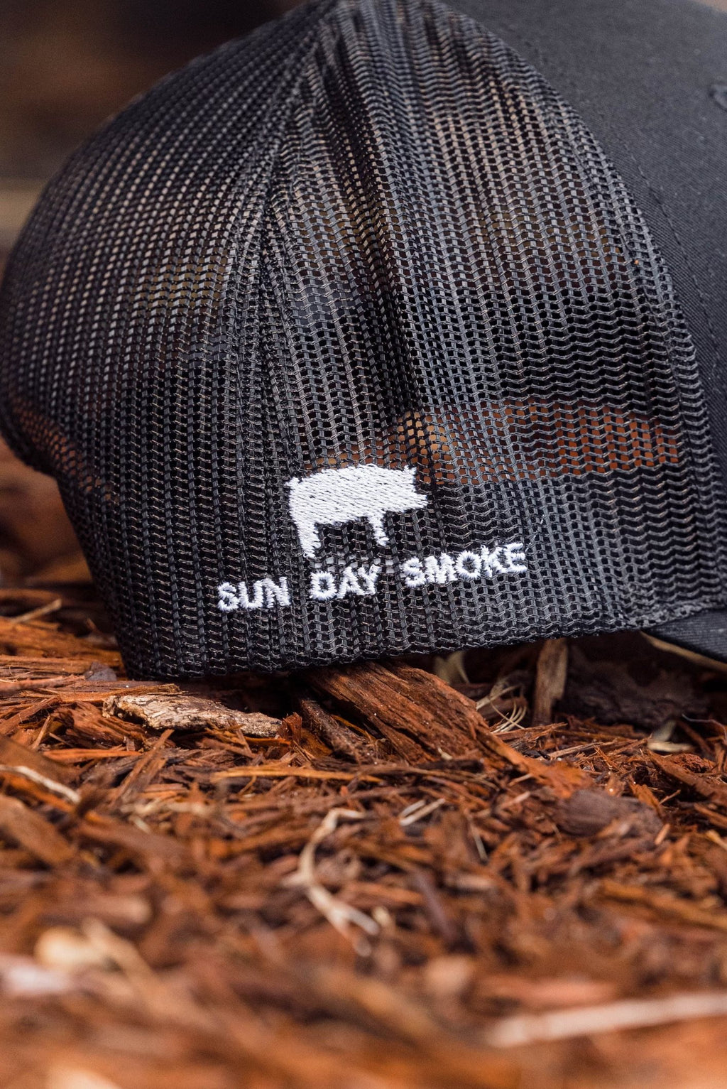 BPMBBQ Authentic Trucker Snapback Cap All Black