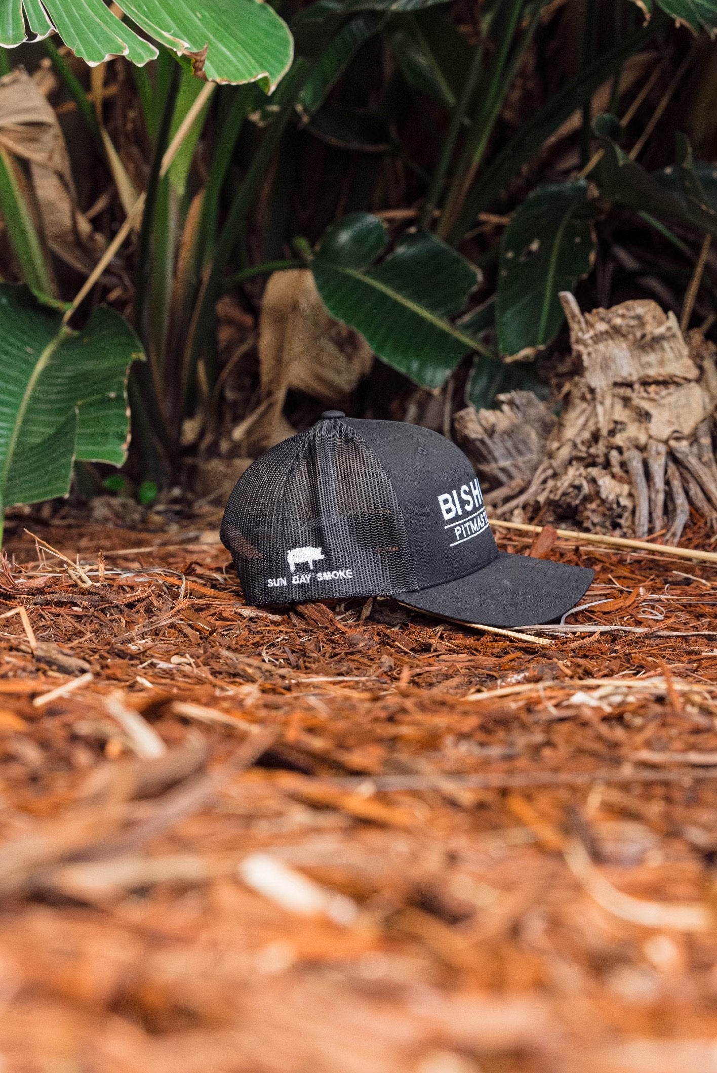 BPMBBQ Authentic Trucker Snapback Cap All Black